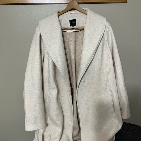 Lane Bryant 26-28 Women's Ivory Pea Coat - Picture 2 of 5